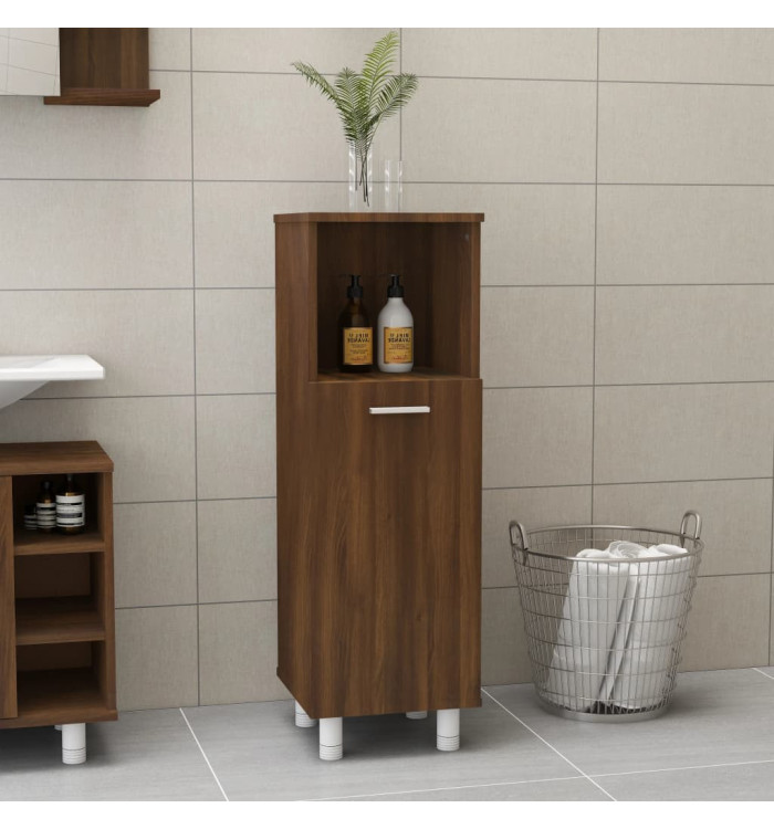 Armoire de bain Chêne marron 30x30x95 cm Bois d'ingénierie | Mobilier & Déco