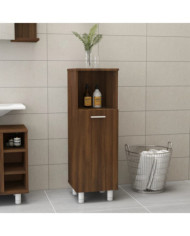 Armoire de bain Chêne marron 30x30x95 cm Bois d'ingénierie | Mobilier & Déco