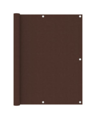Écran de balcon Marron 120x400 cm Tissu Oxford | Mobilier & Déco