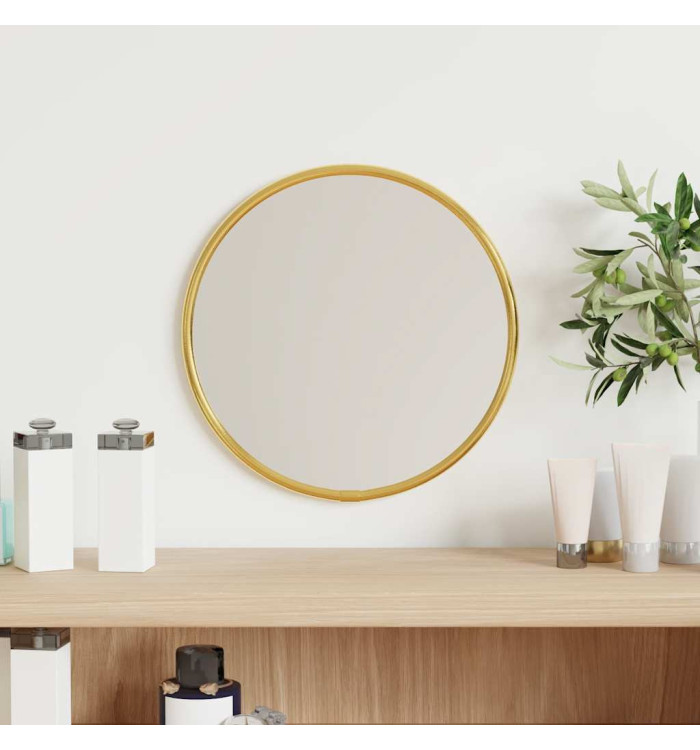 Miroir mural Doré Ø 20 cm Rond | Mobilier & Déco