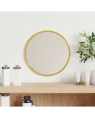 Miroir mural Doré Ø 20 cm Rond | Mobilier & Déco
