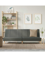 Canapé-lit gris foncé tissu | Mobilier & Déco