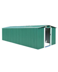 Abri de jardin 257x580x181 cm Métal Vert | Mobilier & Déco