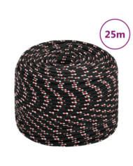 Corde de bateau Noir 6 mm 25 m Polypropylène | Mobilier & Déco
