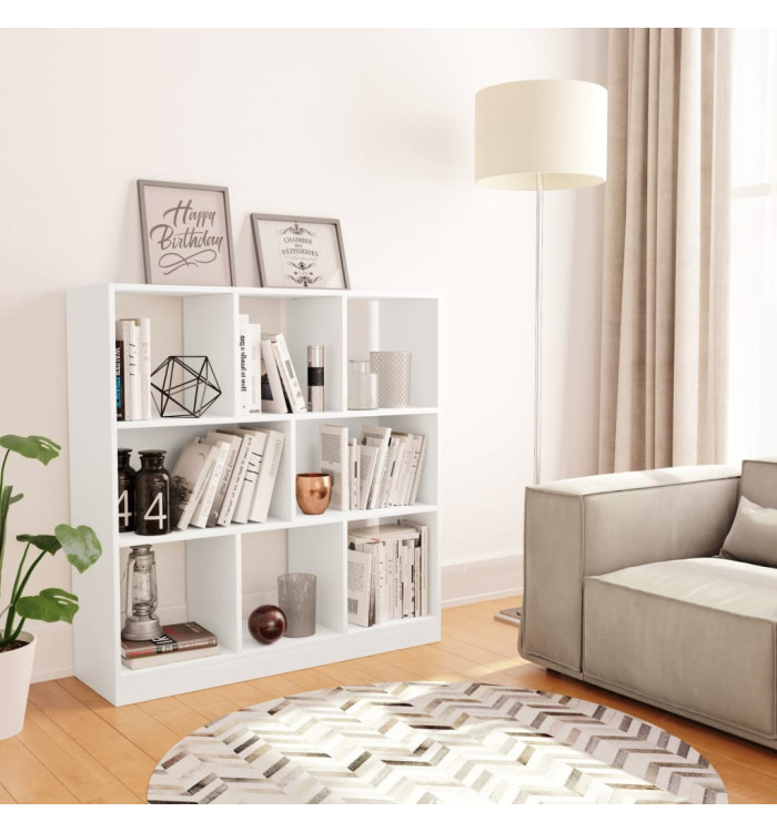 Bibliothèque Blanc 97,5x29,5x100 cm Bois d'ingénierie | Mobilier & Déco