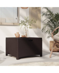 Boîte de rangement de jardin 60x54x41 cm Rotin PP Marron | Mobilier & Déco
