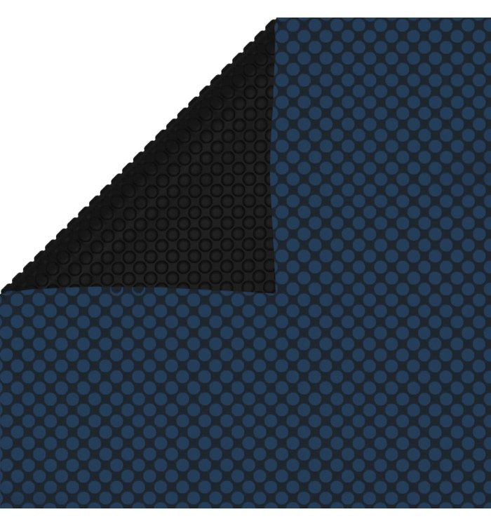Film solaire de piscine flottant PE 800x500 cm Noir et bleu | Mobilier & Déco