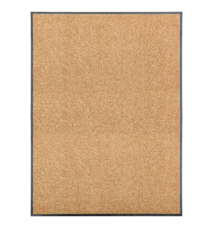 Paillasson lavable Crème 90x120 cm | Mobilier & Déco