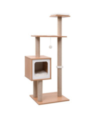 Arbre à chat avec tapis à gratter en sisal 123 cm | Mobilier & Déco