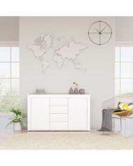 Buffet Blanc brillant 120x36x69 cm Bois d’ingénierie | Mobilier & Déco
