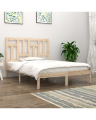 Cadre de lit Bois de pin massif 140x190 cm | Mobilier & Déco