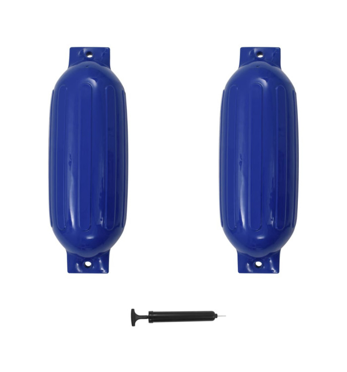 Pare-choc de bateau 2 pcs bleu 69x21,5 cm PVC | Mobilier & Déco