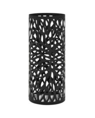 Porte-parapluie Feuilles Acier Noir | Mobilier & Déco