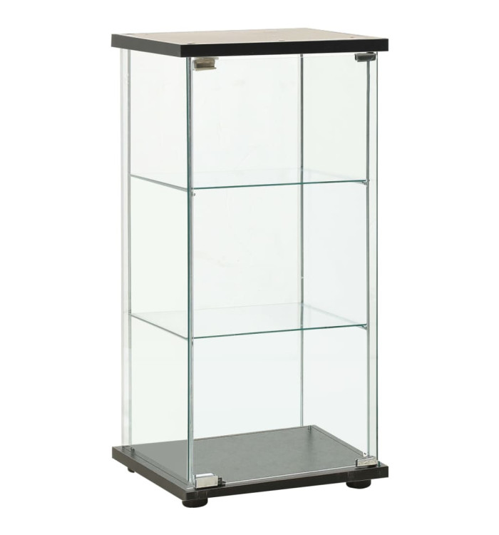 Armoire de rangement Verre trempé Noir | Mobilier & Déco