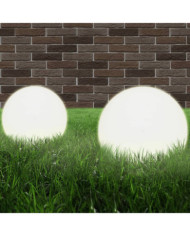 Lampe à LED sous forme de boule 2 pcs Sphérique 25 cm PMMA | Mobilier & Déco