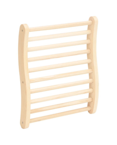 Dossier de sauna en forme de S Bois massif de pin | Mobilier & Déco