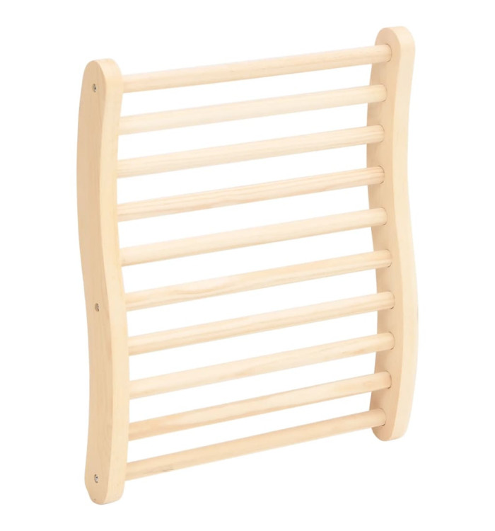 Dossier de sauna en forme de S Bois massif de pin | Mobilier & Déco