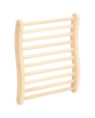 Dossier de sauna en forme de S Bois massif de pin | Mobilier & Déco