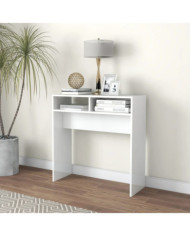 Table console Blanc brillant 78x30x80 cm Aggloméré | Mobilier & Déco