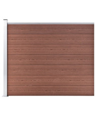 Panneau de clôture WPC 175x146 cm Marron | Mobilier & Déco
