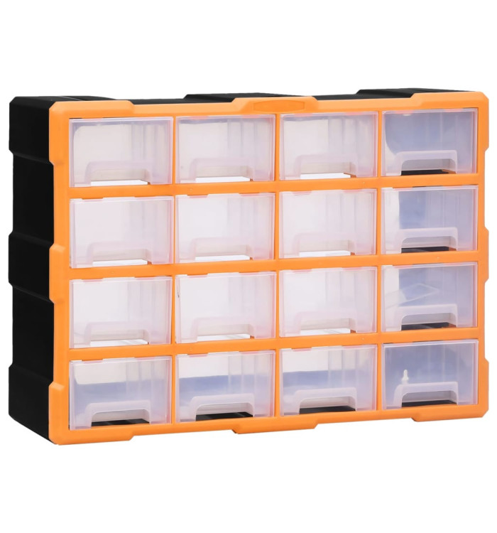 Organisateur multi-tiroirs avec 16 tiroirs centraux 52x16x37 cm | Mobilier & Déco