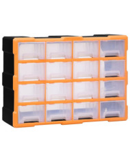 Organisateur multi-tiroirs avec 16 tiroirs centraux 52x16x37 cm | Mobilier & Déco