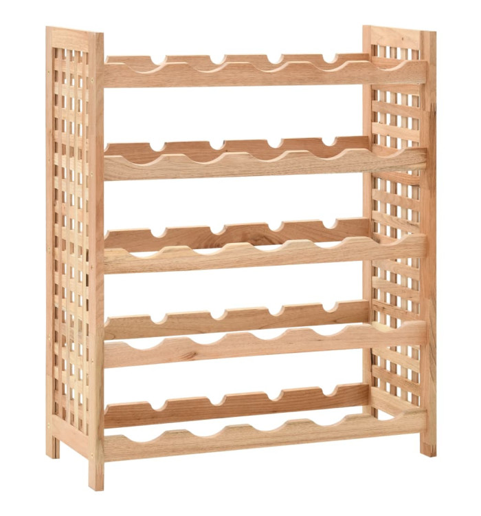 Casier à bouteilles pour 25 bouteilles Bois de noyer 63x25x73cm | Mobilier & Déco