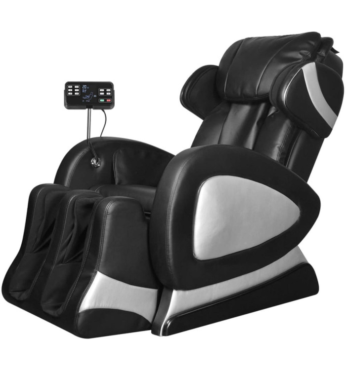 Fauteuil de massage avec écran Noir Similicuir | Mobilier & Déco