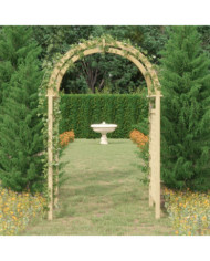 Arche avec treillis 141x97x243 cm Bois de pin massif imprégné | Mobilier & Déco