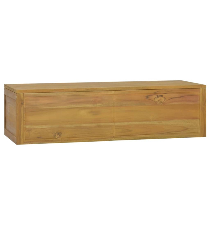 Armoire murale de salle de bain 110x45x30 cm Teck solide | Mobilier & Déco