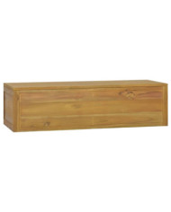 Armoire murale de salle de bain 110x45x30 cm Teck solide | Mobilier & Déco
