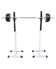 Support barres haltères longs musculation | Mobilier & Déco