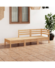 Salon de jardin 3 pcs Bois de pin massif | Mobilier & Déco