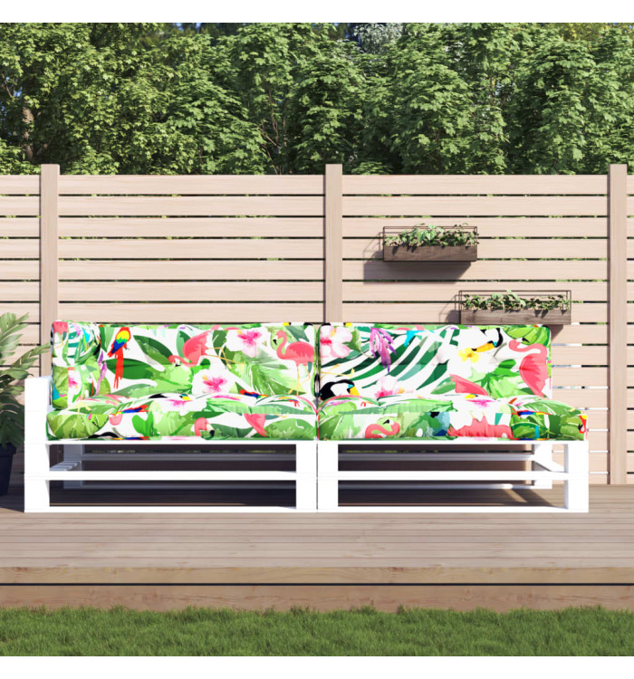 Coussins de palette lot de 5 multicolore tissu | Mobilier & Déco