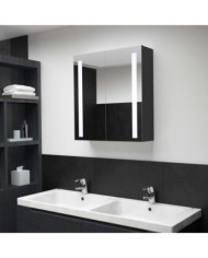 Armoire de salle de bain à miroir LED 62x14x60 cm | Mobilier & Déco