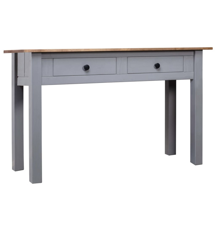 Table console Gris 110x40x72 cm Pin solide Gamme Panama | Mobilier & Déco