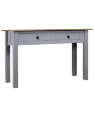 Table console Gris 110x40x72 cm Pin solide Gamme Panama | Mobilier & Déco