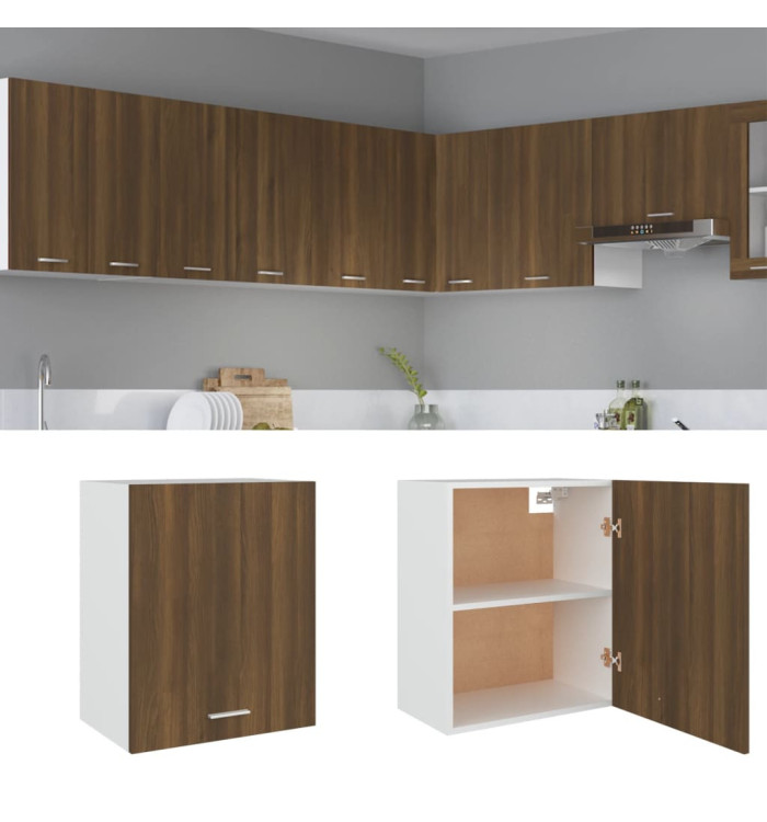 Armoire suspendue "Lyon" Chêne marron 50x31x60 cm | Mobilier & Déco
