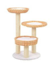 Arbre à chat avec griffoir en sisal Naturel Bois de saule | Mobilier & Déco