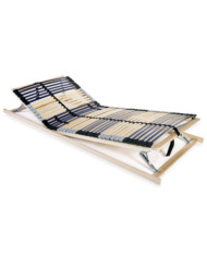 Sommier à lattes sans matelas avec 42 lattes 7 zones 90x200 cm | Mobilier & Déco