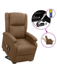 Fauteuil de massage Marron Tissu | Mobilier & Déco
