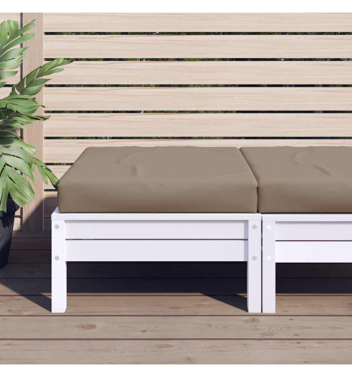 Coussin de palette taupe 60x60x9,5 cm tissu oxford | Mobilier & Déco