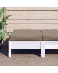 Coussin de palette taupe 60x60x9,5 cm tissu oxford | Mobilier & Déco