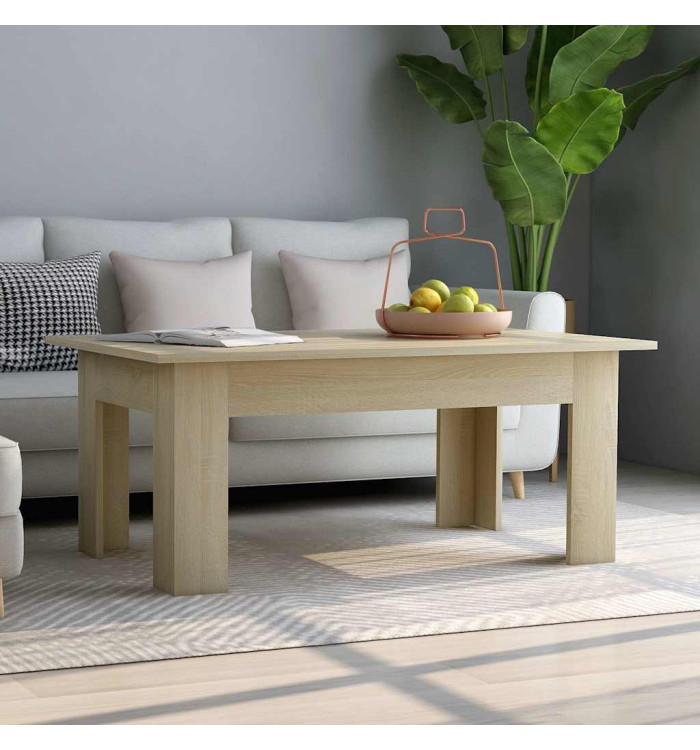 Table basse Chêne sonoma 100x60x42 cm Bois d’ingénierie | Mobilier & Déco