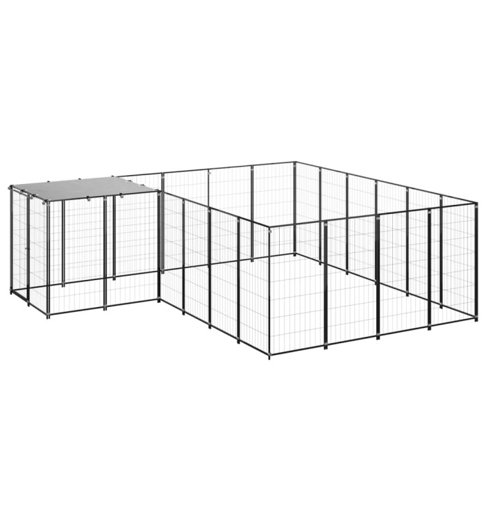 Chenil Noir 8,47 m² Acier | Mobilier & Déco