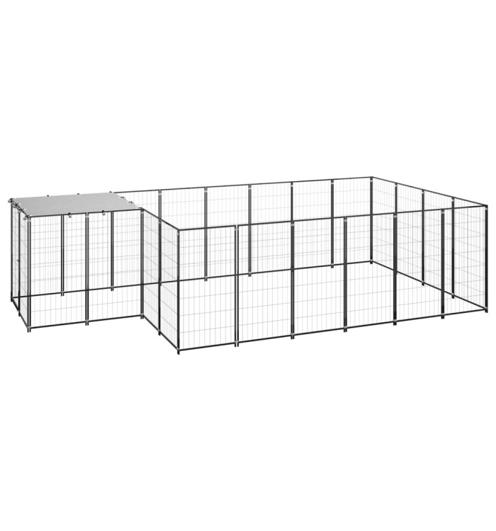 Chenil Noir 8,47 m² Acier | Mobilier & Déco