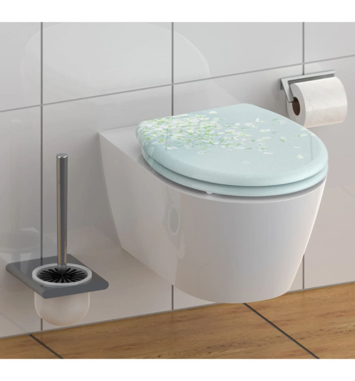 SCHÜTTE Siège de toilette avec fermeture en douceur FLOWER IN THE WIND | Mobilier & Déco