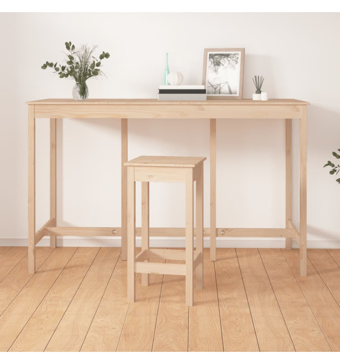 Table de bar 180x80x110 cm Bois massif de pin | Mobilier & Déco
