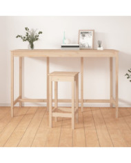 Table de bar 180x80x110 cm Bois massif de pin | Mobilier & Déco
