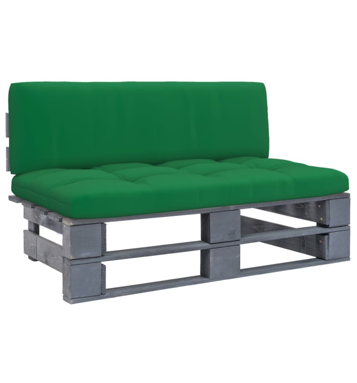 Canapé central palette de jardin Gris Bois de pin imprégné | Mobilier & Déco